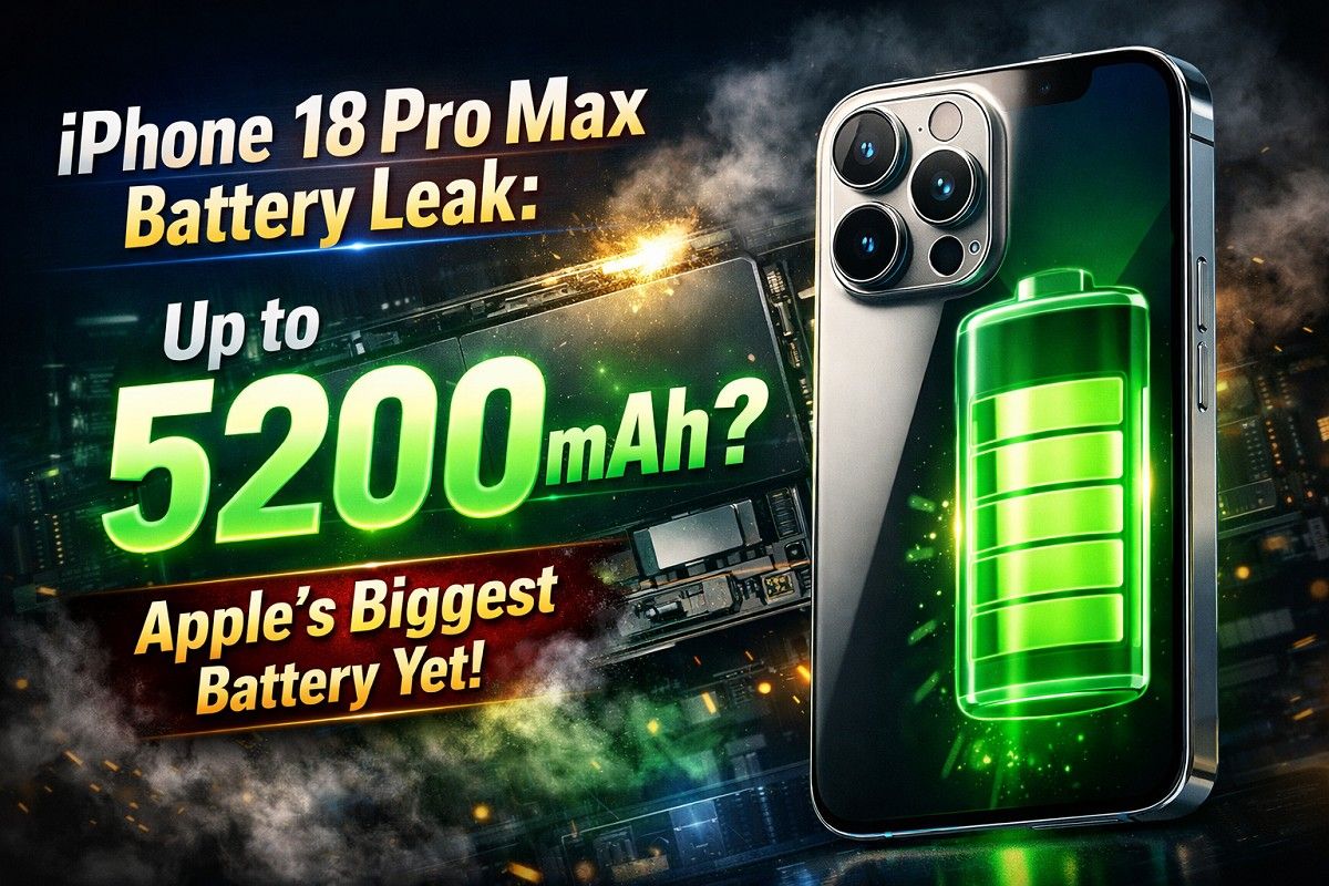 IPhone 18 Pro Max Battery Leak Up To 5200mAh Apple s Biggest Battery 